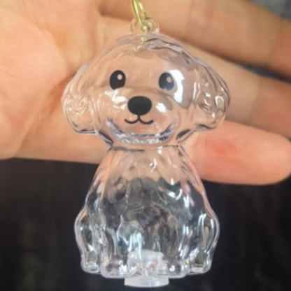 Gedenksleutelhanger Hond – Voor plukje vacht of een kleine hoeveelheid as - Aandenken Huisdier - Herinneringssleutelhanger Hond – Gedenkhanger Hond – Stevig Kunststof – Voor Vacht, As of Aandenken Hond
