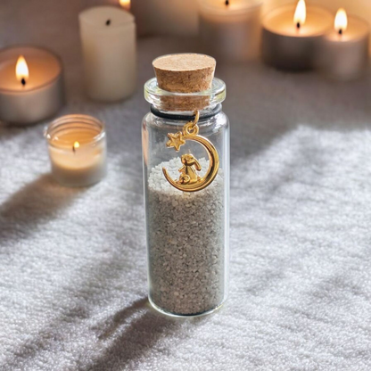 Bewaar een plukje vacht, as of snorhaar van je konijn in een mooi memorial flesje