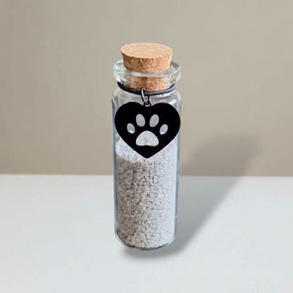 Gedenkflasche - Gold, Silber und Schwarz 