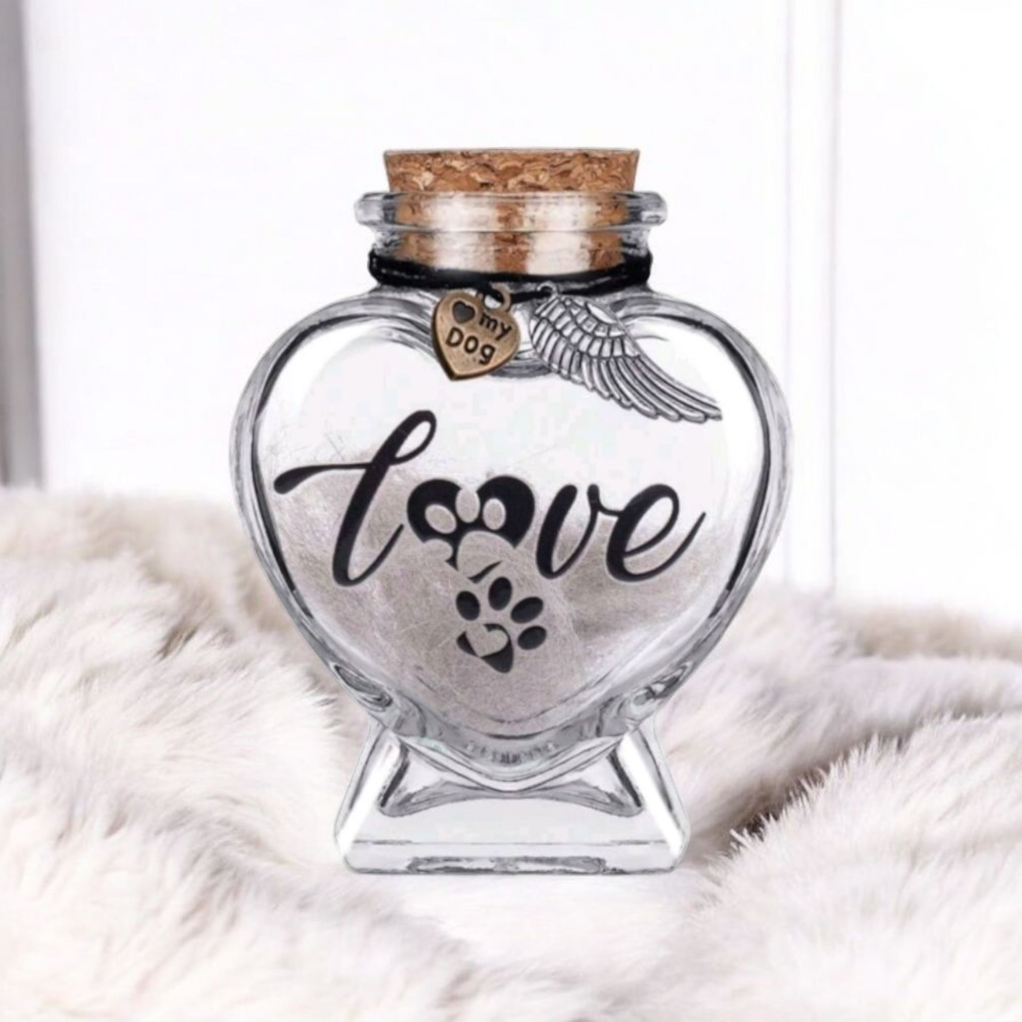 Gedenkflasche – Liebe – Hund