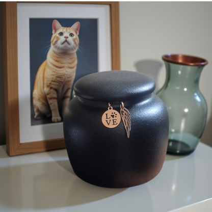 Miniurne mit Erinnerungsanhängern - 100 ml