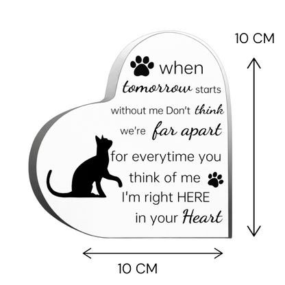 Gedenkstatue – Katze – Wenn der morgige Tag beginnt