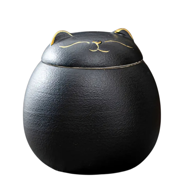 Mini-urn in de vorm van een katje 