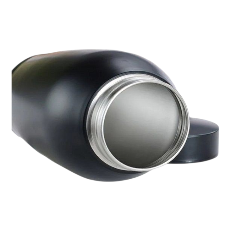 Binnenkant van een rvs urn