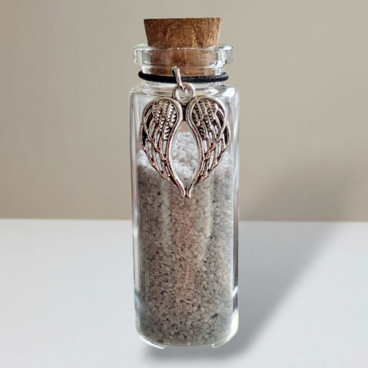 Gedenkflasche - Silber - Engelsflügel 