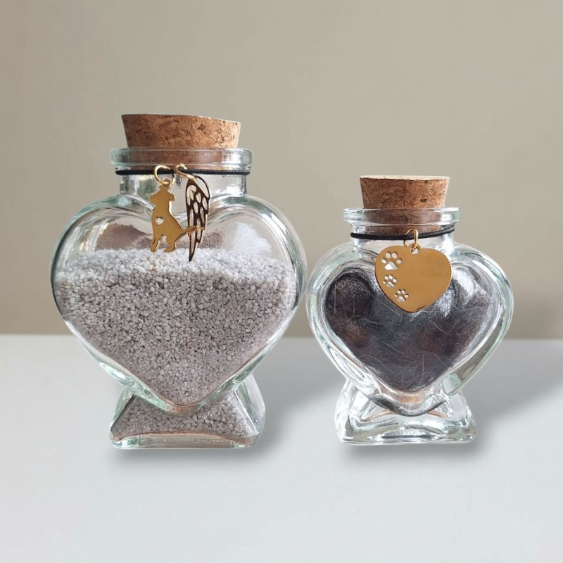 Gedenkflaschen - 2er Set - Hund