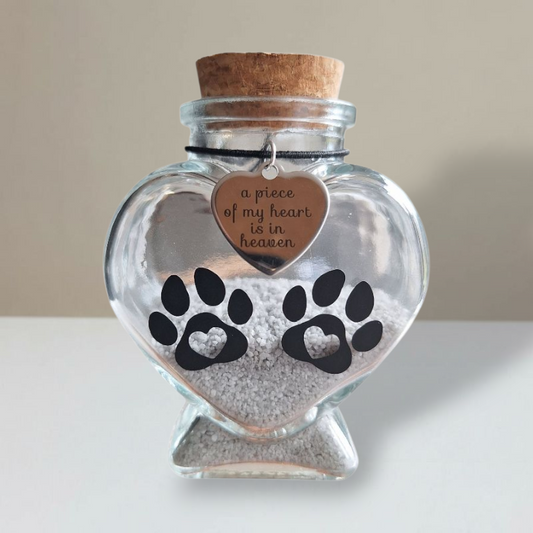 Gedenkflasche - Ein Stück meines Herzens ist im Himmel