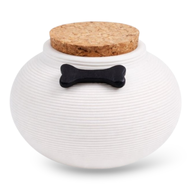 Schwarze Urne - 350 ml - mit Erinnerungsanhängern