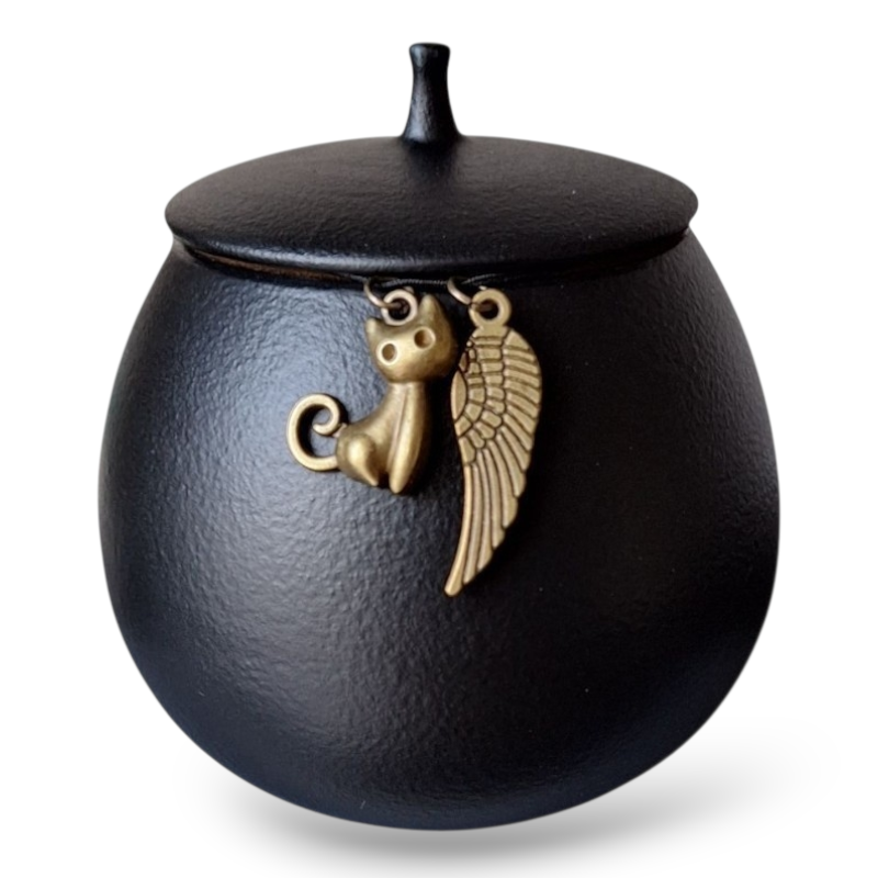 Miniurne mit Erinnerungsanhängern - 200 ml - Hund und Katze