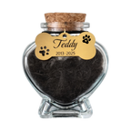 Gedenkflasche – Hund – Gravierter Anhänger