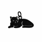 Gedenkflasche – Katze – Gold und Schwarz 