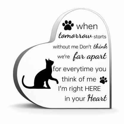 Gedenkstatue – Katze – Wenn der morgige Tag beginnt