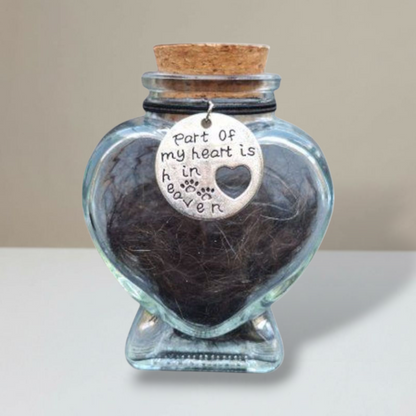 Gedenkflasche - Runder Anhänger mit Text