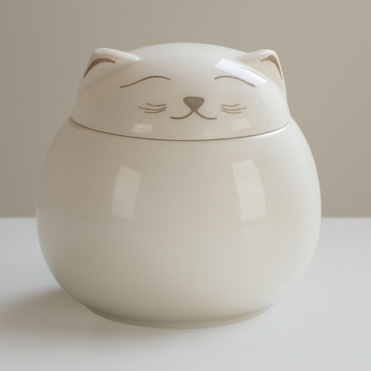 Mini-Urne für Katze – Weiß 