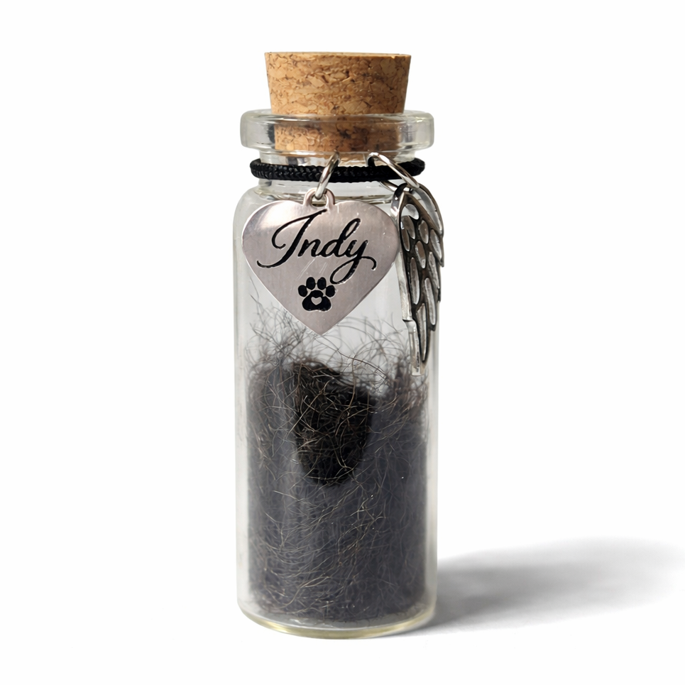 Memorial Flesje - Hanger met naam