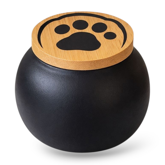 Urnenkatze – 150 ml – Schwarz